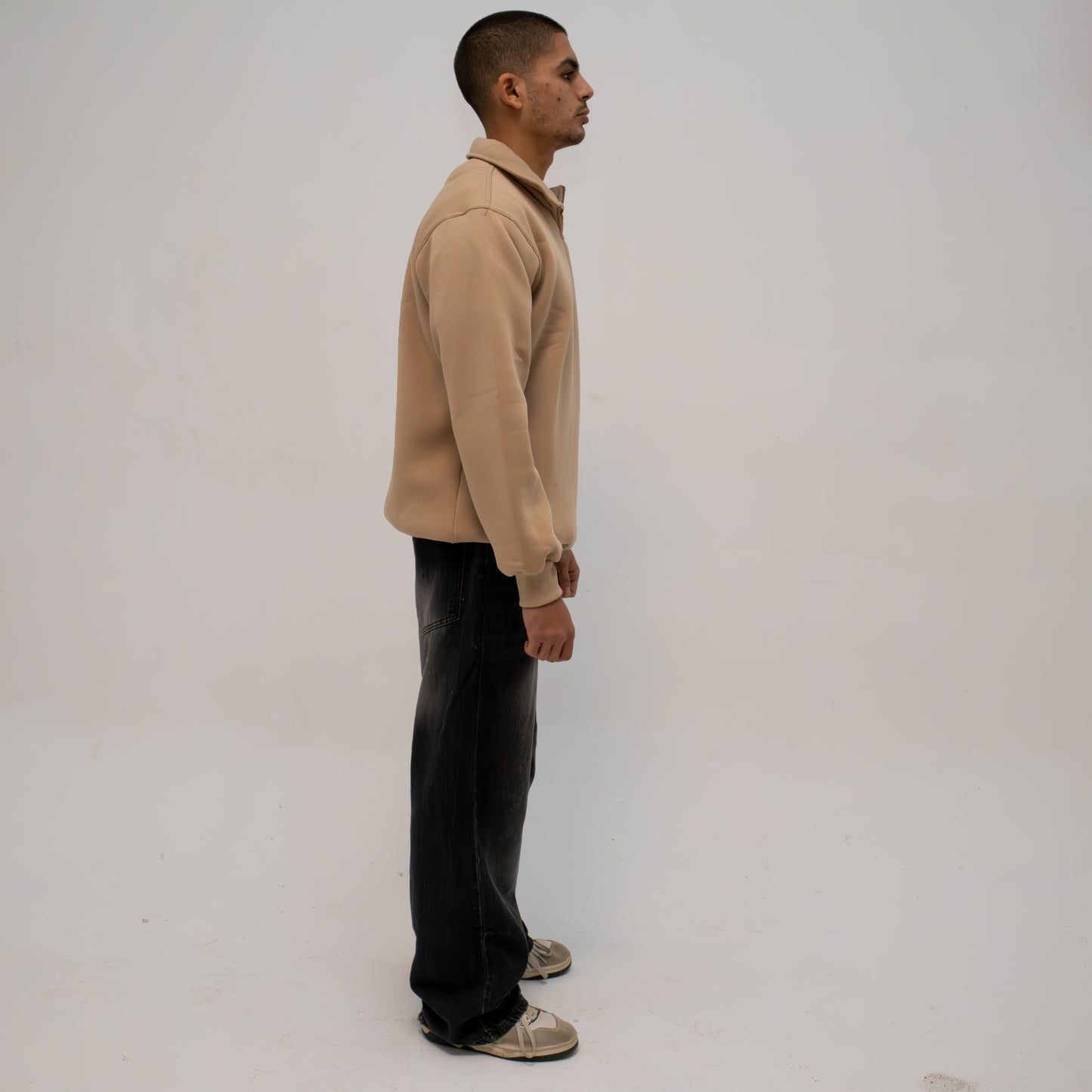 Beige Quarter Zip