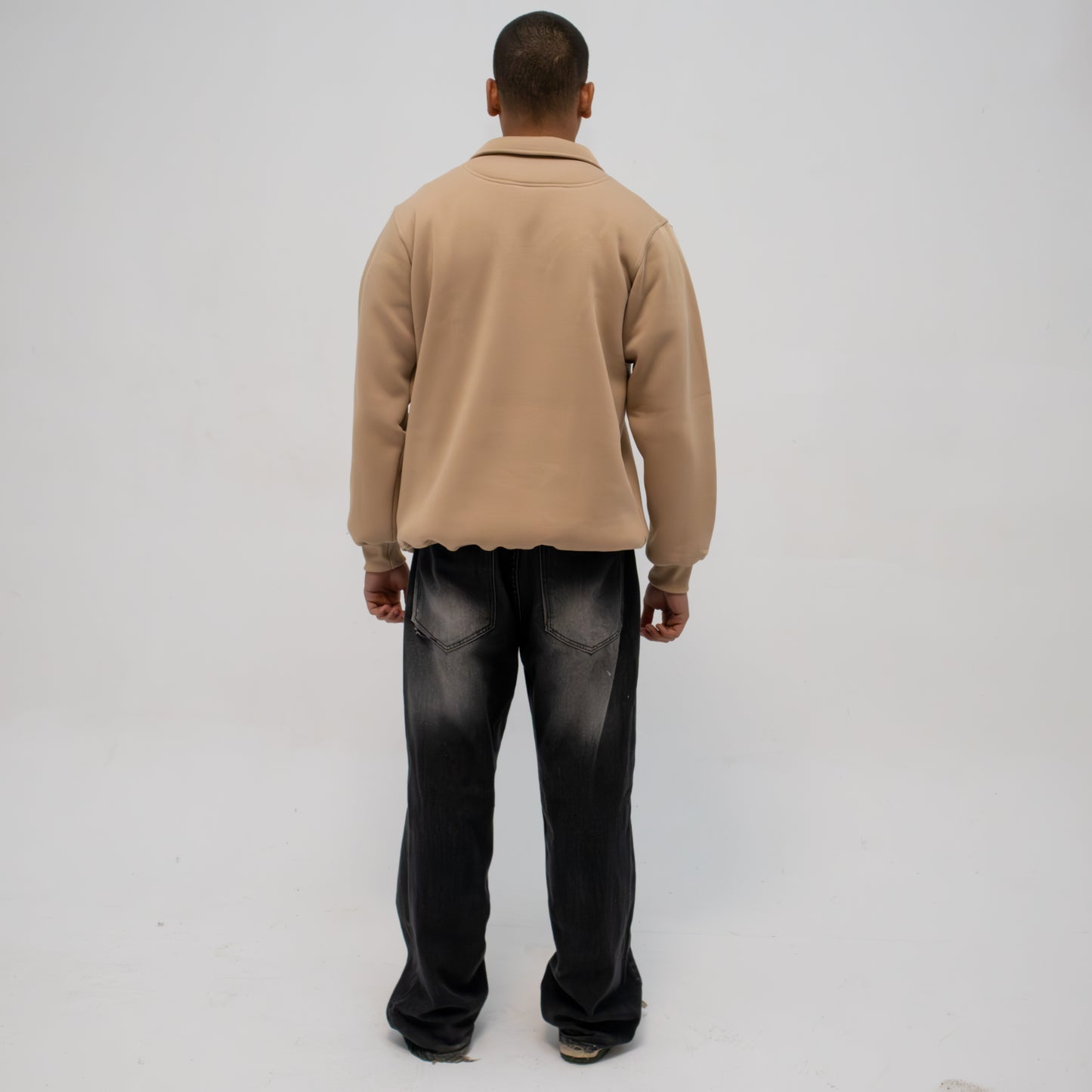 Beige Quarter Zip